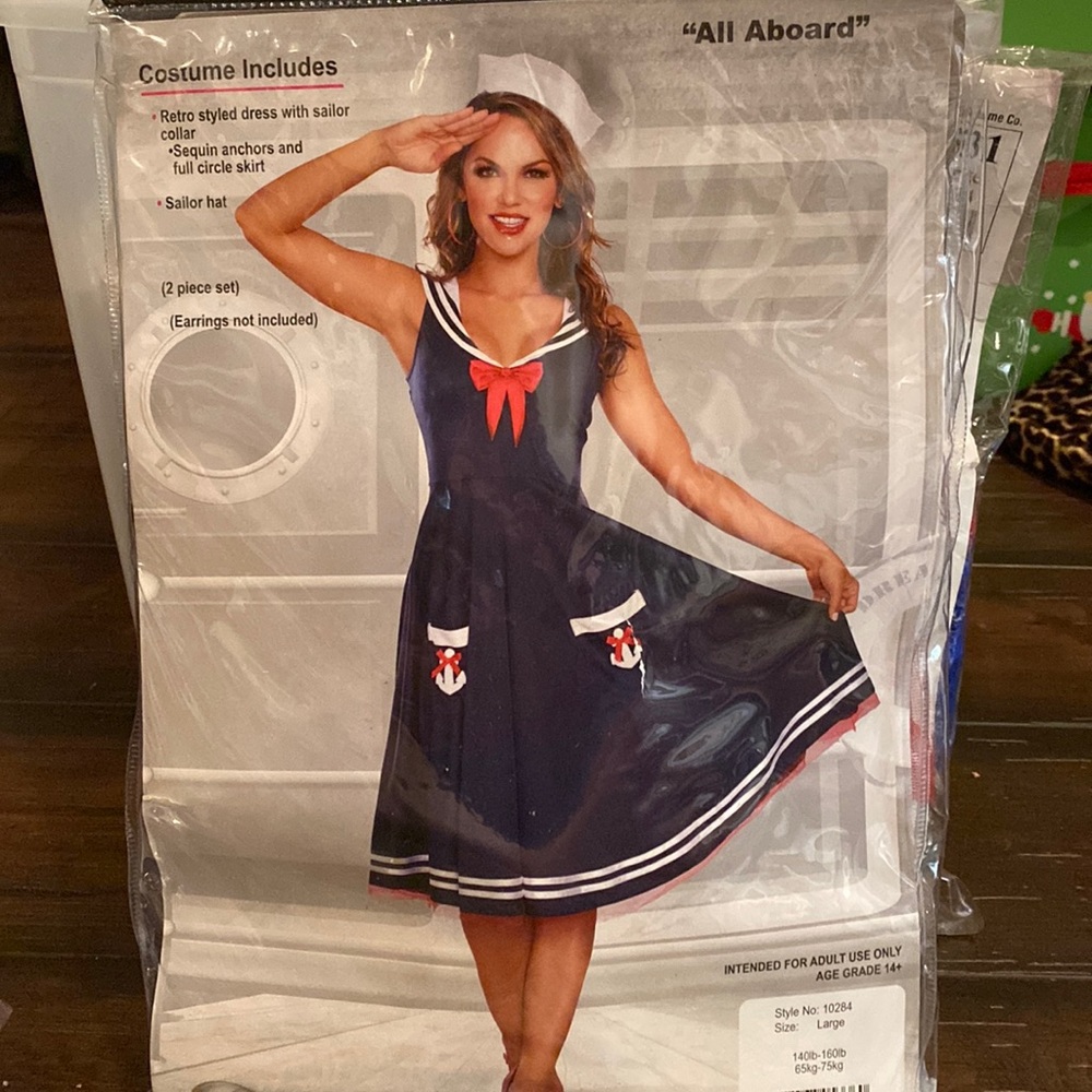 Sailor Girl Halloween Costume Large Gem